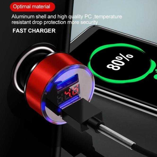 20W USB Dual Car Charger - Treqa CC-321 24V-3.1A - Image 3