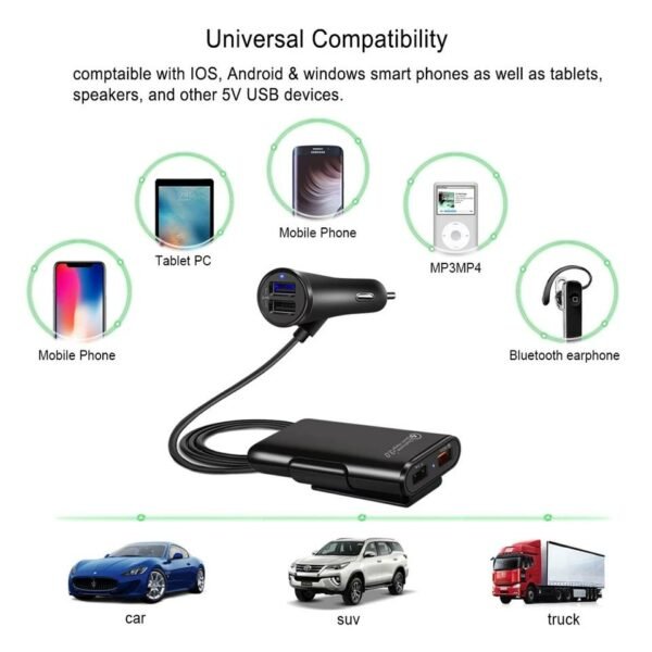 Universal 4 Ports USB Car Charger - Image 4