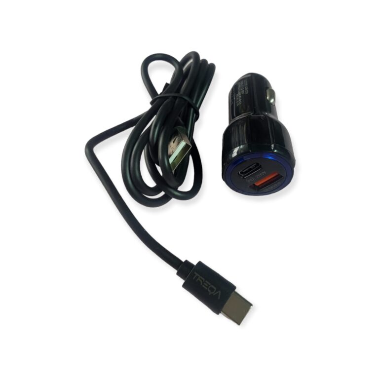 Car Charger- USB To Type C -Treqa CS-233 - Image 4