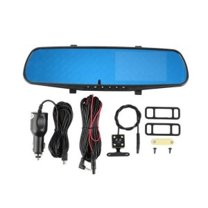 Full HD Car DVR Rearview Mirror Dual Channel Recorder