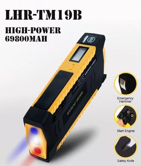 Automobile Emergency Mobile Power Supply & 3 Bright Emergency Lights - Image 3