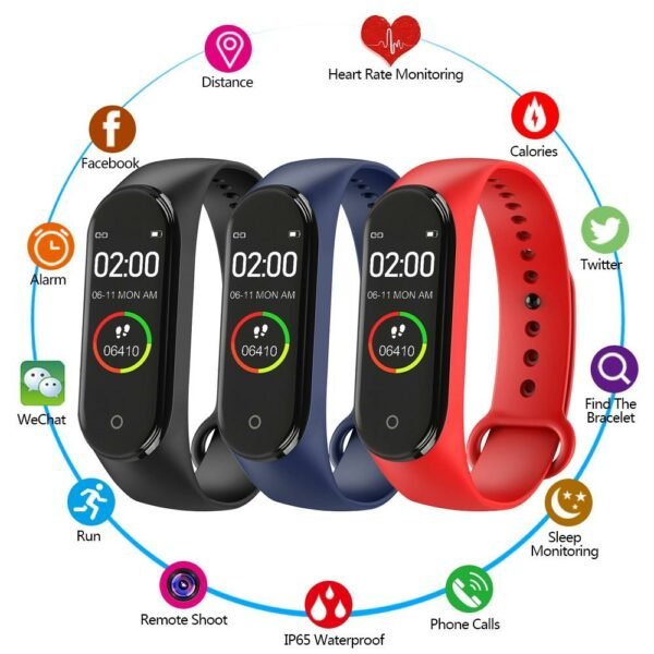 M4 Bluetooth Smartwatch - Waterproof fitness Bracelet - Image 2