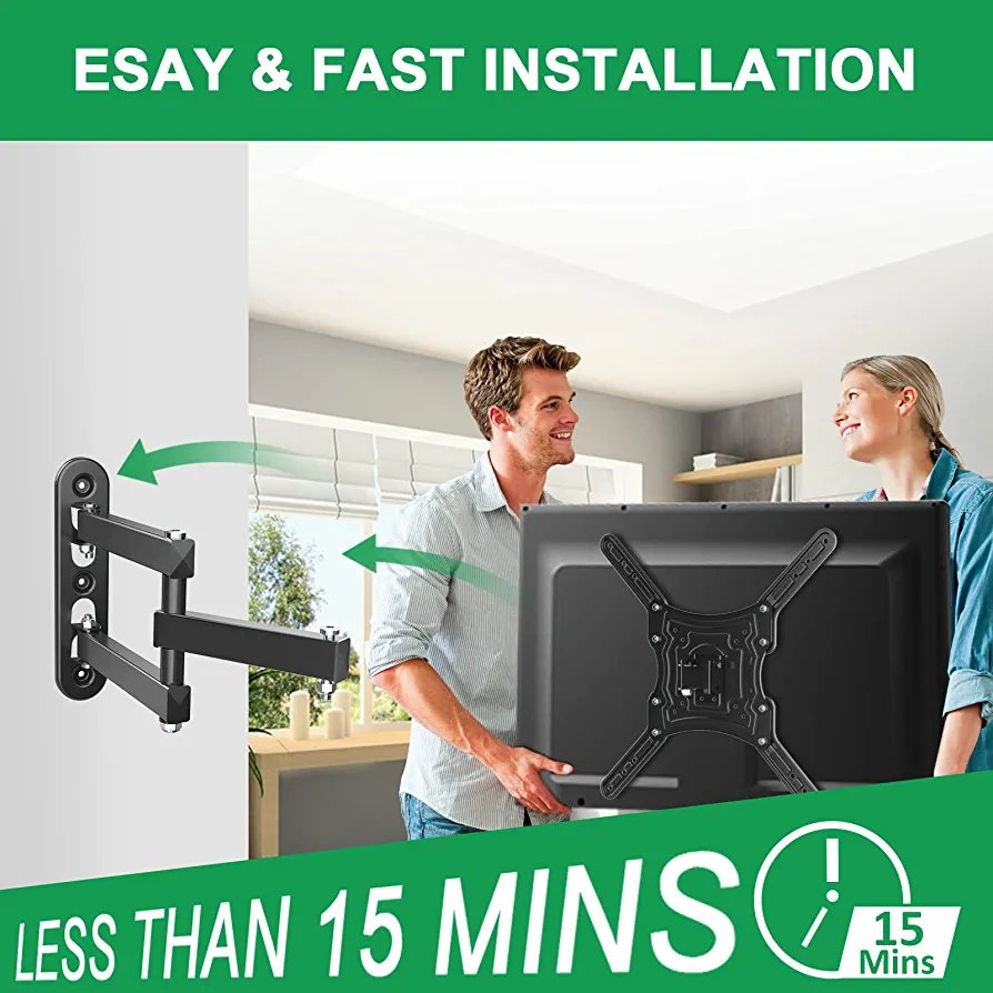 32''-55'' Full Motion Cantilever Mount for LED, LCD and Plasma TVs - TV Wall Mount - Image 3