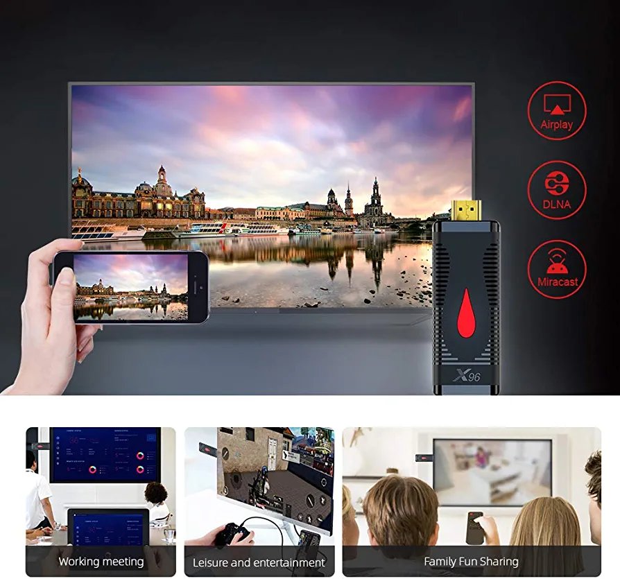 X96 S400 Allwinner H313 1GB RAM 8GB ROM 2.4G Wifi Android 10.0 4K VP9 H.265 Smart TV Stick Streaming Media Player - Image 5