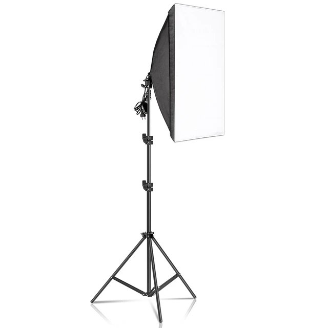 Single Socket Softbox Studio Lighting Kit
