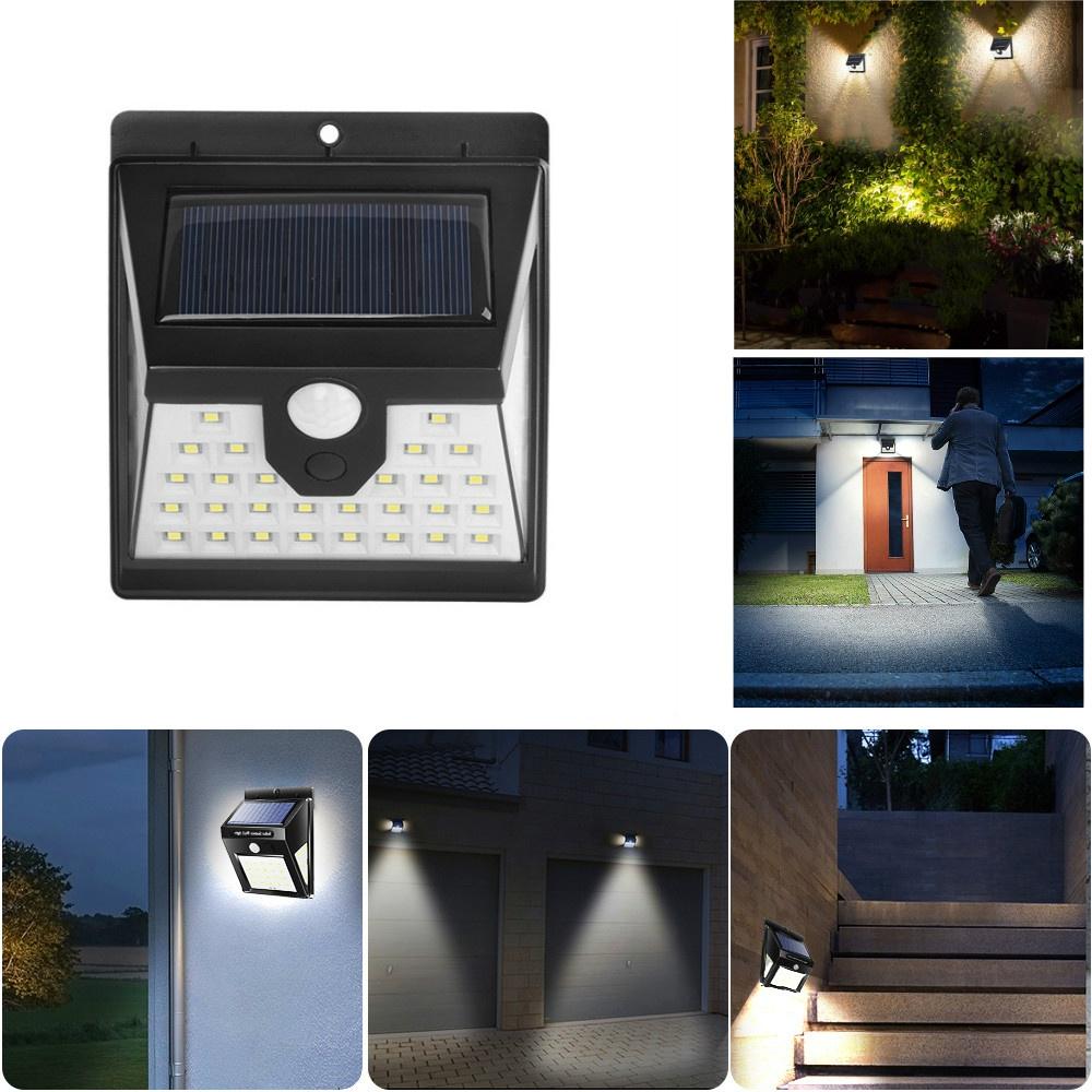 Solar Powered Motion Sensor Wall Light - 60W - Image 2