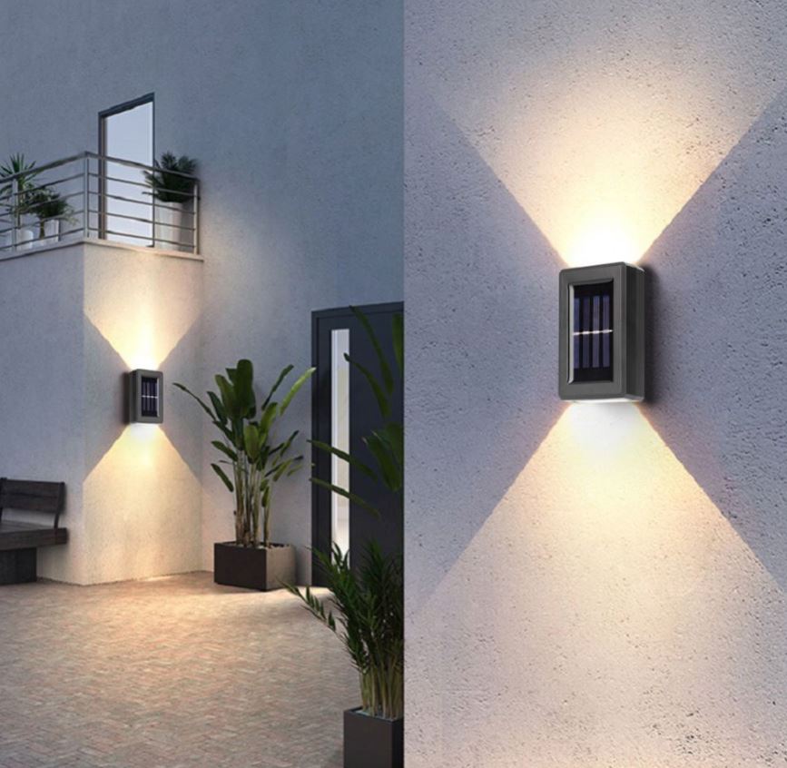 Waterproof Solar Wall Lamp - Decoration Up and Down Luminous Lighting - Image 5