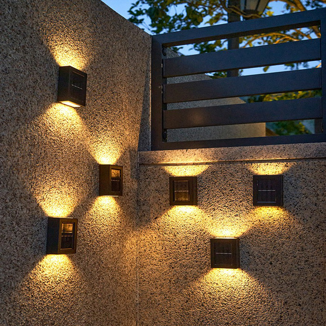 Waterproof Solar Wall Lamp - Decoration Up and Down Luminous Lighting - Image 3