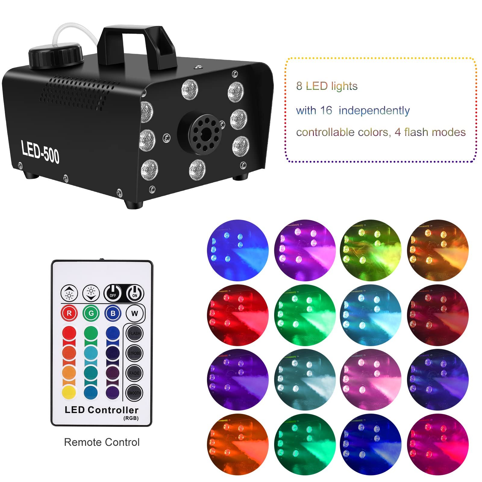 500W LED RGB Fog Machine - Smoke Machine - Image 5
