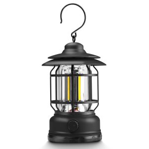 Solar Rechargeable Camping Lantern LED Tent Light -Outdoor Emergency Lamp