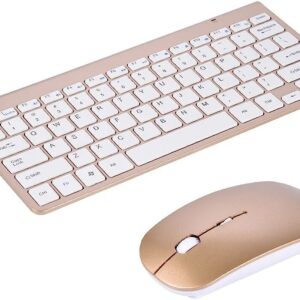 Keyboard and Mouse Wireless 2.4GHz Connectivity - Thin Set Keyboard and Optical Mouse