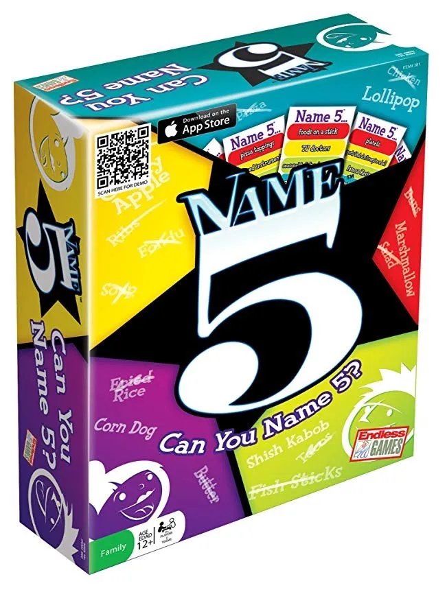 Endless Games Name 5 Board Game