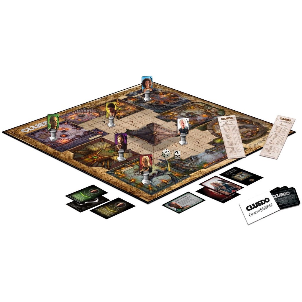 Cluedo Game of Thrones Game Board - The Classic Mystery