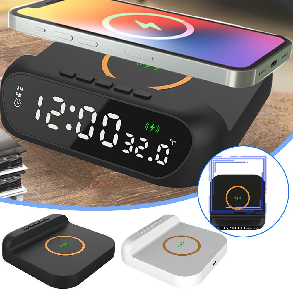15w Wireless Fast Charging Digital - Alarm Clock - XF0750 - Image 4