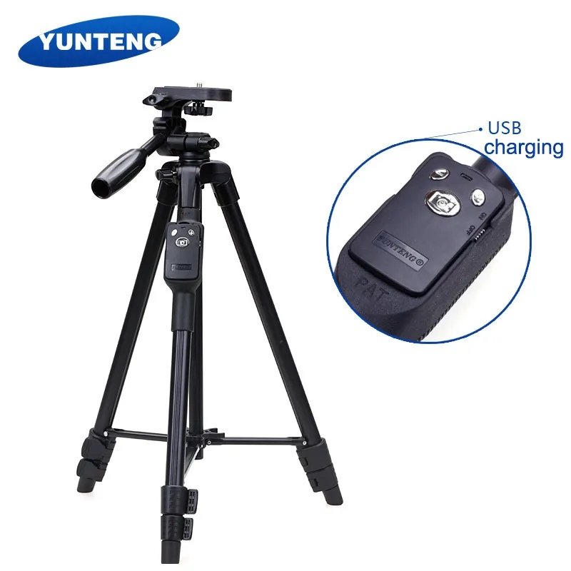 Mobile Phone & SLR Camera Tripod -YUNTENG VCT-5208 with Bluetooth Remote Control - Image 5