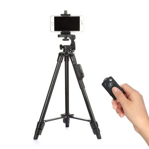 Mobile Phone & SLR Camera Tripod -YUNTENG VCT-5208 with Bluetooth Remote Control