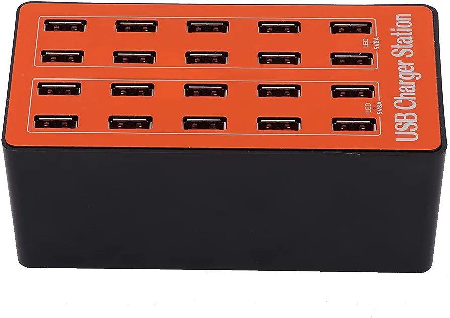 80W 20-Port USB Wall Charger Adapter Smart Charging Station - Image 7