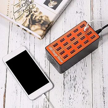 80W 20-Port USB Wall Charger Adapter Smart Charging Station - Image 6