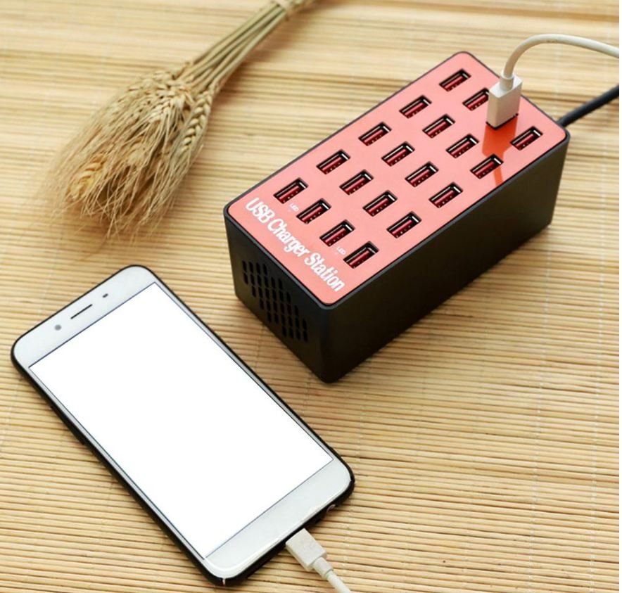 80W 20-Port USB Wall Charger Adapter Smart Charging Station - Image 8