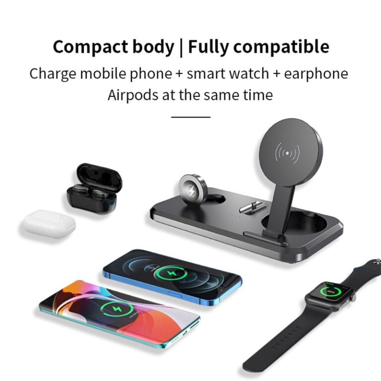 3 in 1 Foldable Wireless Phone Charger 15W - UV06 - Image 4