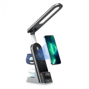 7 in 1 15W Wireless Fast Charger - Desk Lamp & Alarm Clock - AB-S860