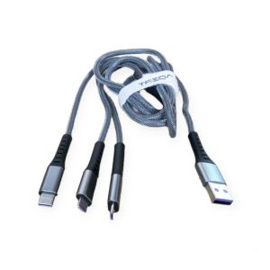 100W Treqa 3 In1 Data Cable - CA-869