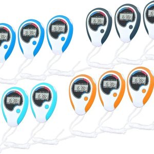 Digital Stopwatch - Large Screen Handheld Count Up Timer with Time Calendar Clock Function