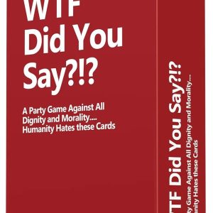 WTF Did You Say A Party Game Against All Dignity and Morality Full Game, XL Set of 594 Cards