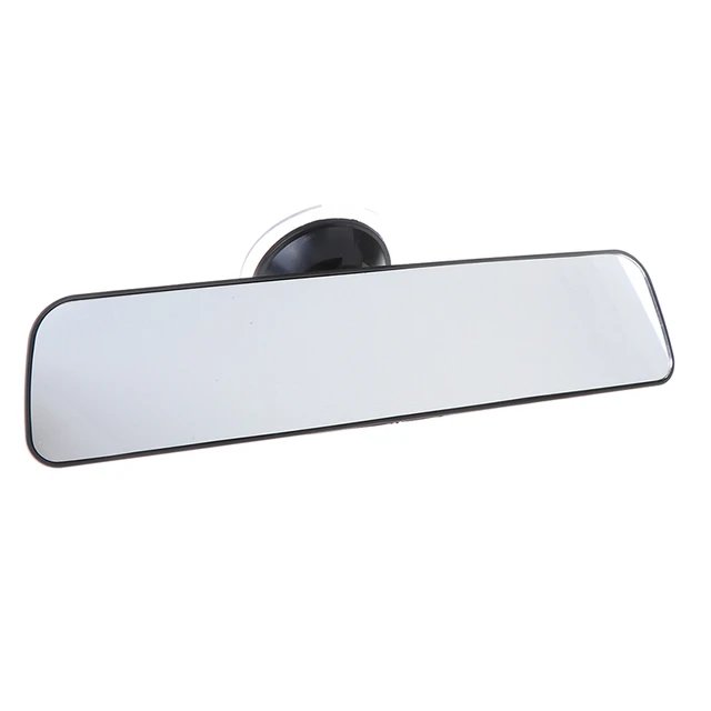 24*6cm Wide Angle Rear View Mirror with Suction Installation Car Interior Mirrors Rearview Mirror Panoramic Rear View Mirror