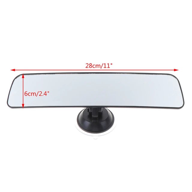 24*6cm Wide Angle Rear View Mirror with Suction Installation Car Interior Mirrors Rearview Mirror Panoramic Rear View Mirror - Image 4