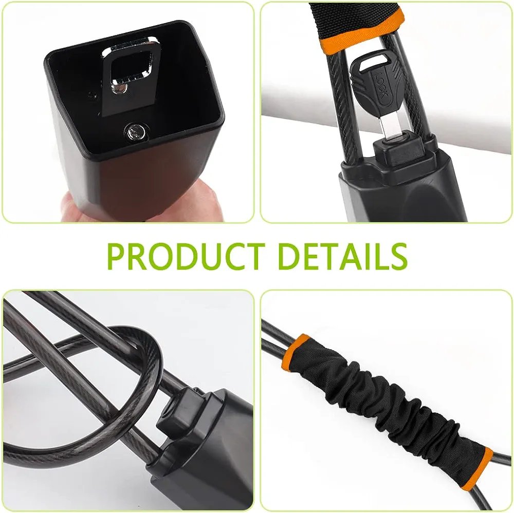 Universal Car Steering Wheel Lock Anti Theft Security System Seat Belt Lock +Key - Image 5