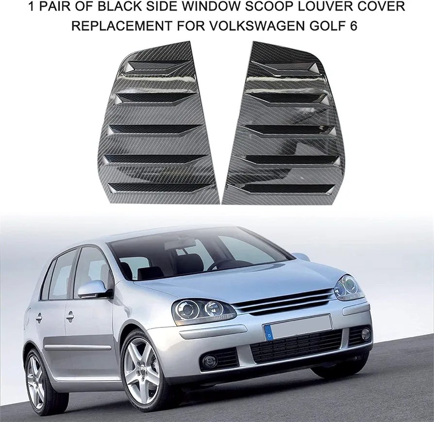 Car Side Vent Window Louver Fit For Golf 6 - Car Accessories 1 Pair Window Shutters Covers - Image 2