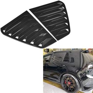 Window Louvers Car Side Vent Window Scoop Louver Trim Cover Car Modification Fit For VW Golf GTI R Mk7/Mk7.5 2013-2020 Car Accessories Side Window Louver Cover Rear Window Louvers Car