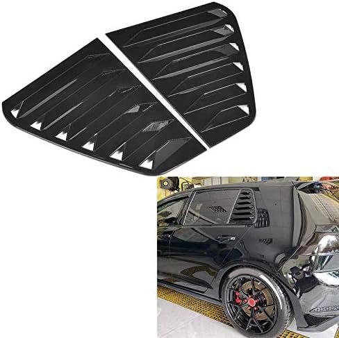 Window Louvers Car Side Vent Window Scoop Louver Trim Cover Car Modification Fit For VW Golf GTI R Mk7/Mk7.5 2013-2020 Car Accessories Side Window Louver Cover Rear Window Louvers Car