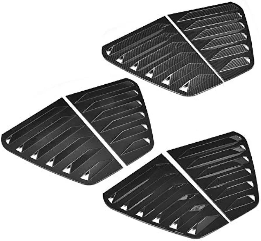 Window Louvers Car Side Vent Window Scoop Louver Trim Cover Car Modification Fit For VW Golf GTI R Mk7/Mk7.5 2013-2020 Car Accessories Side Window Louver Cover Rear Window Louvers Car - Image 2