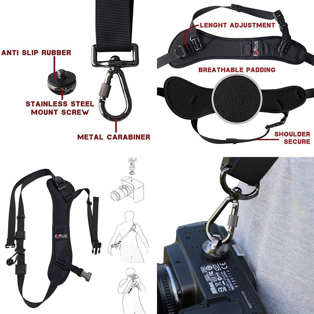 Focus F-1 QuickRapid Neck Strap and Shoulder Strap for SLR and DSLR Cameras - Image 3