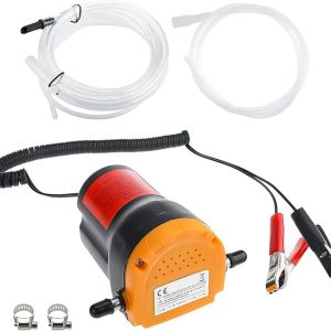 12V 60W Oil Change Pump Extractor Diesel Fluid Scavenge Suction Fuel Transfer Pump with Tubes