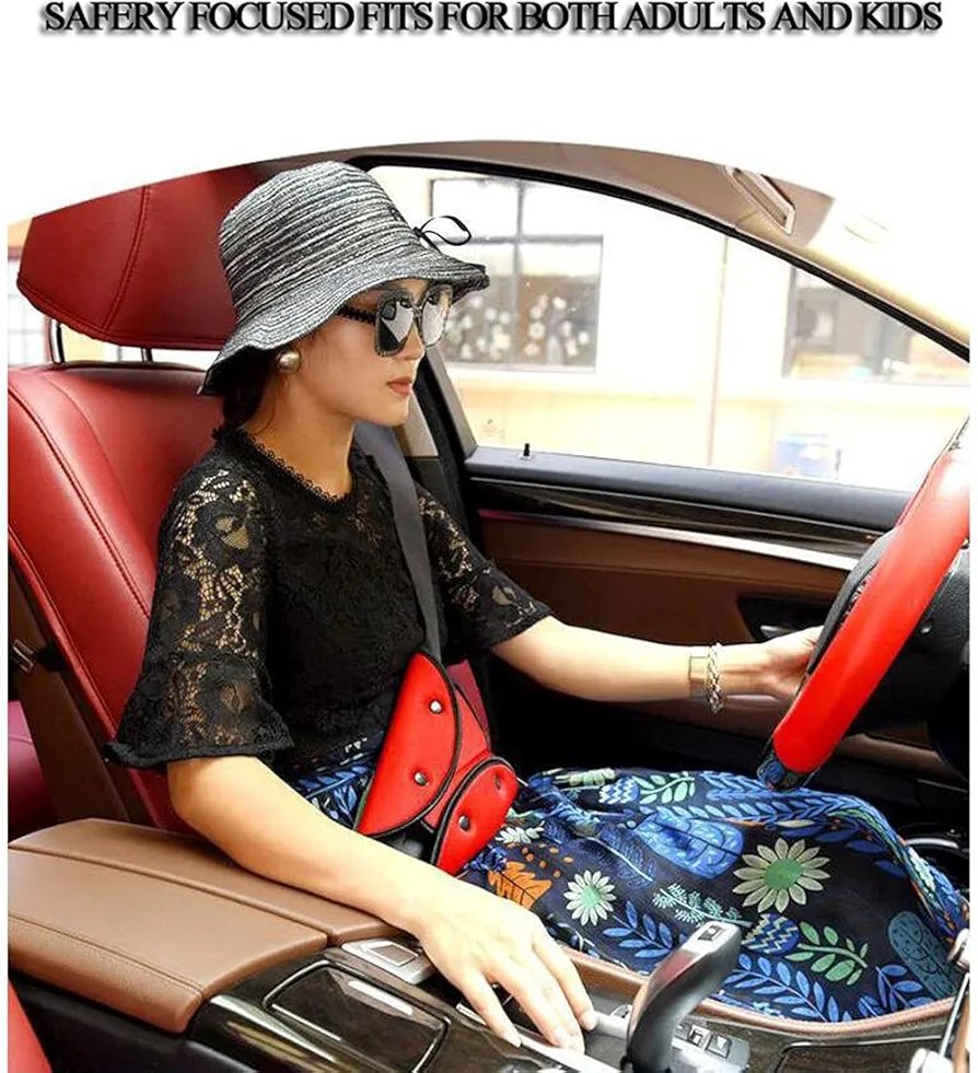 Adjustable Triangle Car Safety Seat Belt Pad Clips Protection JG20375381 - Image 6