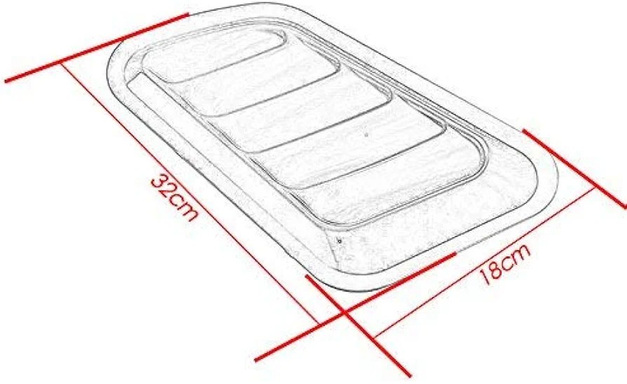 Universal Car Tuning Hood Vents - Air Flow Intake Decoration Trim Cover Kit - 2PCS - Image 3