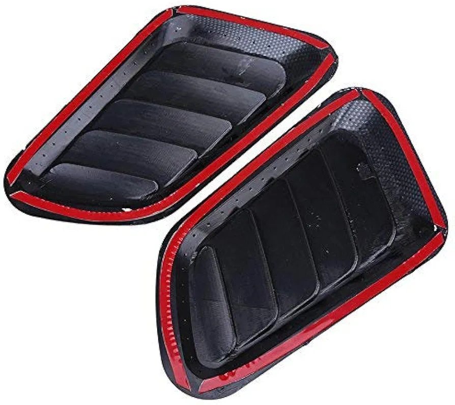 Universal Car Tuning Hood Vents - Air Flow Intake Decoration Trim Cover Kit - 2PCS - Image 4