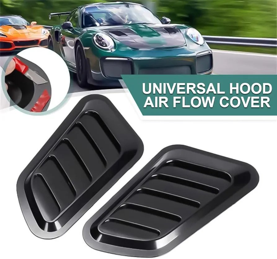 Universal Car Tuning Hood Vents - Air Flow Intake Decoration Trim Cover Kit - 2PCS - Image 9