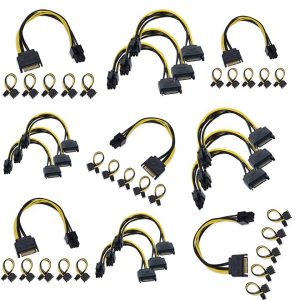 15 Pin to 6 pin SATA Power Cable Adapter - PL-L125