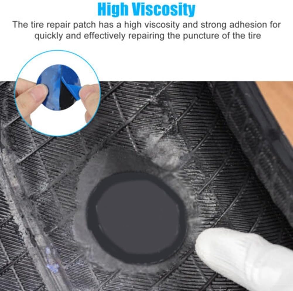 Car Tire Puncture Rubber Repair Patches - Tubeless Tyre Puncture Repair Kit - Image 6