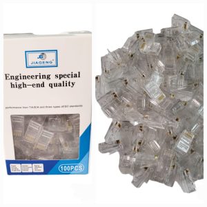 XF0567 RJ45 Cat 6 Network Cable Connector Crystal Head (Unshielded)100pc