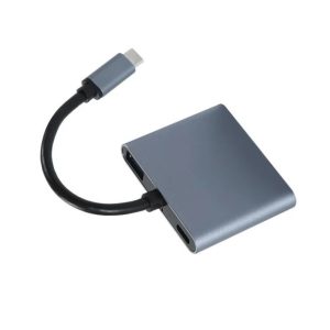 SE-L50 USB-C To Dual 4K 60HZ HDMI+USB 3.0 And Type C Multi Monitor Adapter Converter