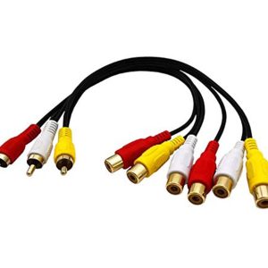 SE-117 AV Line one Split RCA 3 Male to 6 Female