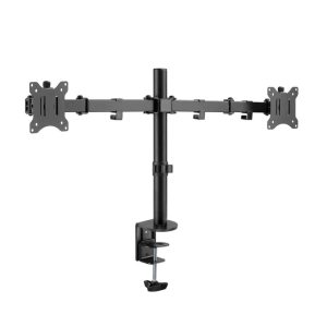 XF0656 Dual Arm Table Top Monitor Clamp Stand 13″ To 27″