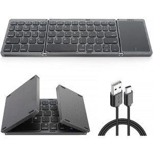 Wireless Bluetooth Keyboard With Touch Mouse Pad -1387