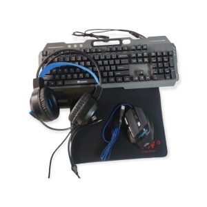 4 in 1 Gaming RGB Piece Set Wired Back-Light Keyboard -JG1300