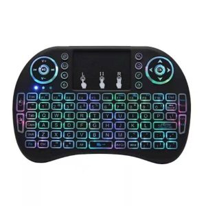 046-6 RGB Rechargeable Wireless 2.4ghz Keyboard LED Backlit